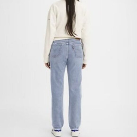 Levi's Jeans Original Fit Straight Leg Light Wash Blue Casual Women's 27 Short - Picture 4 of 8